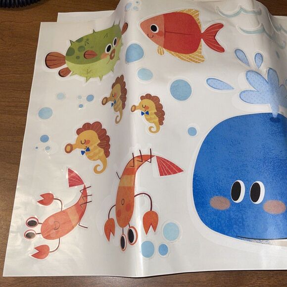DECOWALL DAT-1611 Sea Adventure Kids Reusable Wall Stickers Decals - Picture 12 of 16